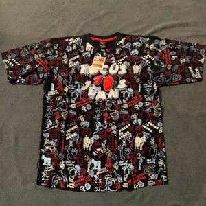 Focus Jeans T Shirt Allover Print